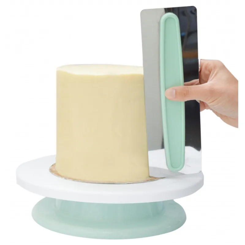 SCRAPCOOKING Ustensiles Décor Gâteau|Ustensiles Pâtisserie|Lisseur Pâtisserie pour Ganache et Glaçage