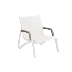 GROSFILLEX Mobilier Lounge|Salon De Jardin Professionnel|Lot 2 Accoudoirs pour Fauteuil Conversationnel Gris Platinium Sunset