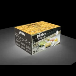 PEBBLY Plat De Cuisson|Conservation|Lot 5 Boîtes de Conservation en Verre