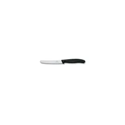 VICTORINOX Couverts|Lot 2 Couteaux à Tomate 11 cm Noir Swiss Classic