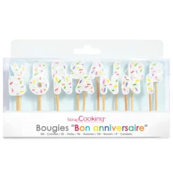 SCRAPCOOKING Décoration Gâteau|Lot de 15 Bougies Bon Anniversaire