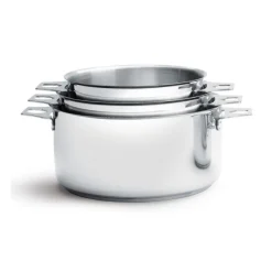 DE BUYER Batterie De Cuisine|Casseroles|Lot de 3 Casseroles Twisty 16, 18 et 20 cm