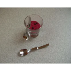 LEBRUN Servir, Présenter|Lot de 6 Cuillères coudées à moka Esmeralda par