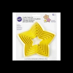 WILTON Emporte Pièce - Découpoir Pâtisserie|Lot de 6 Emporte-Pièces Etoile