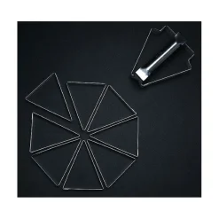 MATFER Cercle À Patisserie|Lot de 8 Triangles à Part de Tarte individuelle