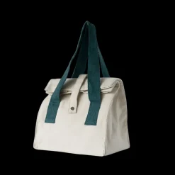 PEBBLY Sac En Tissu|Lunch Bag avec Anses Bleues 32 x 25 x 17 cm