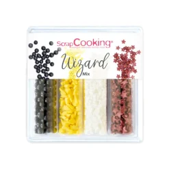 SCRAPCOOKING Décoration Comestible|Mallette décors en sucre Wizard Mix 61g
