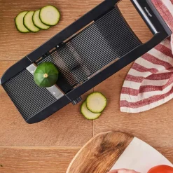 MASTRAD Mandoline De Cuisine|Mandoline 3 Lames avec Poussoir