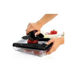 MASTRAD Mandoline De Cuisine|Mandoline de Cuisine 5 lames avec réservoir noir