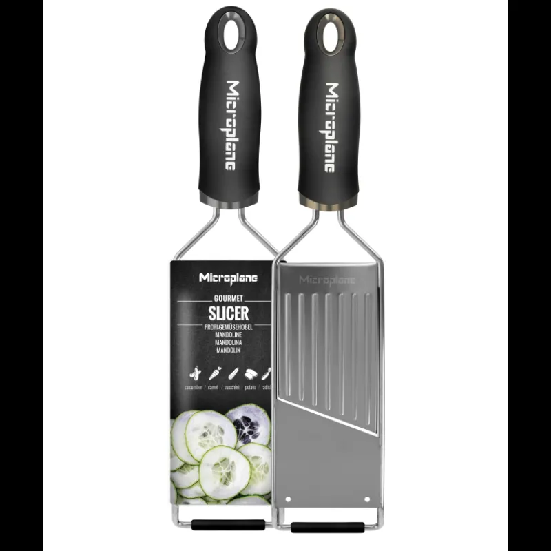 MICROPLANE Mandoline De Cuisine|Râpe À Légumes|Mandoline Gourmet Noir