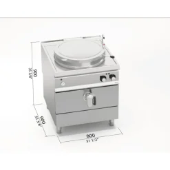 BERTOS Chaud|Marmite Electrique 100L Indirecte Berto's