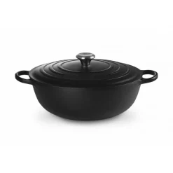 LE CREUSET Marmites|Marmite en Fonte 32 cm Noir Mat Signature
