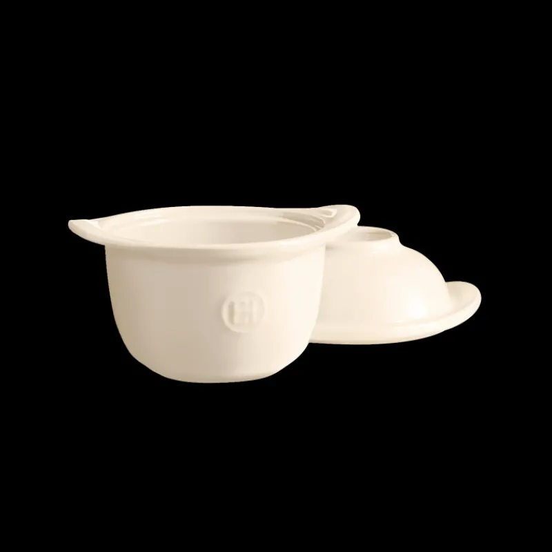 EMILE HENRY Servir, Présenter|Plat De Cuisson|Mini Cocotte Coquetier en Céramique Ø 14 cm Argile