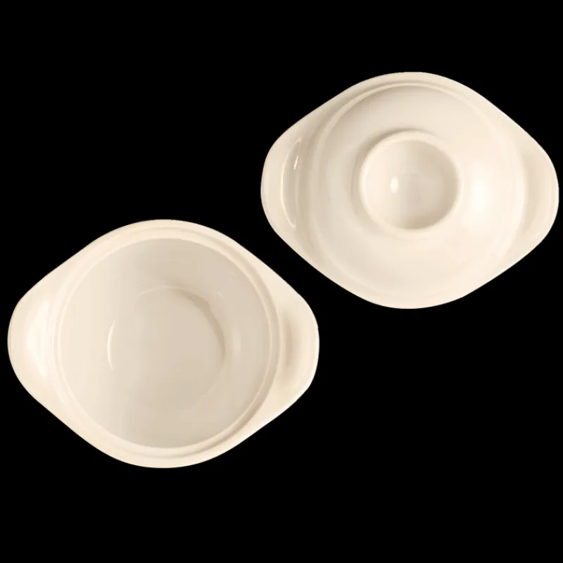 EMILE HENRY Servir, Présenter|Plat De Cuisson|Mini Cocotte Coquetier en Céramique Ø 14 cm Argile