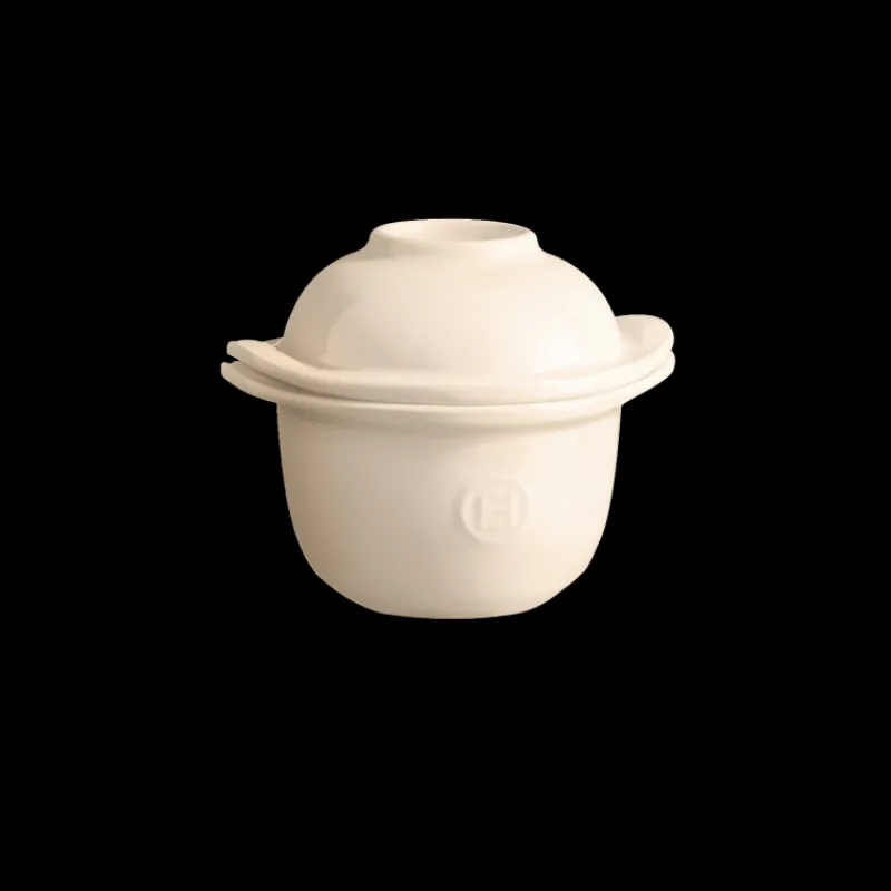 EMILE HENRY Servir, Présenter|Plat De Cuisson|Mini Cocotte Coquetier en Céramique Ø 14 cm Argile