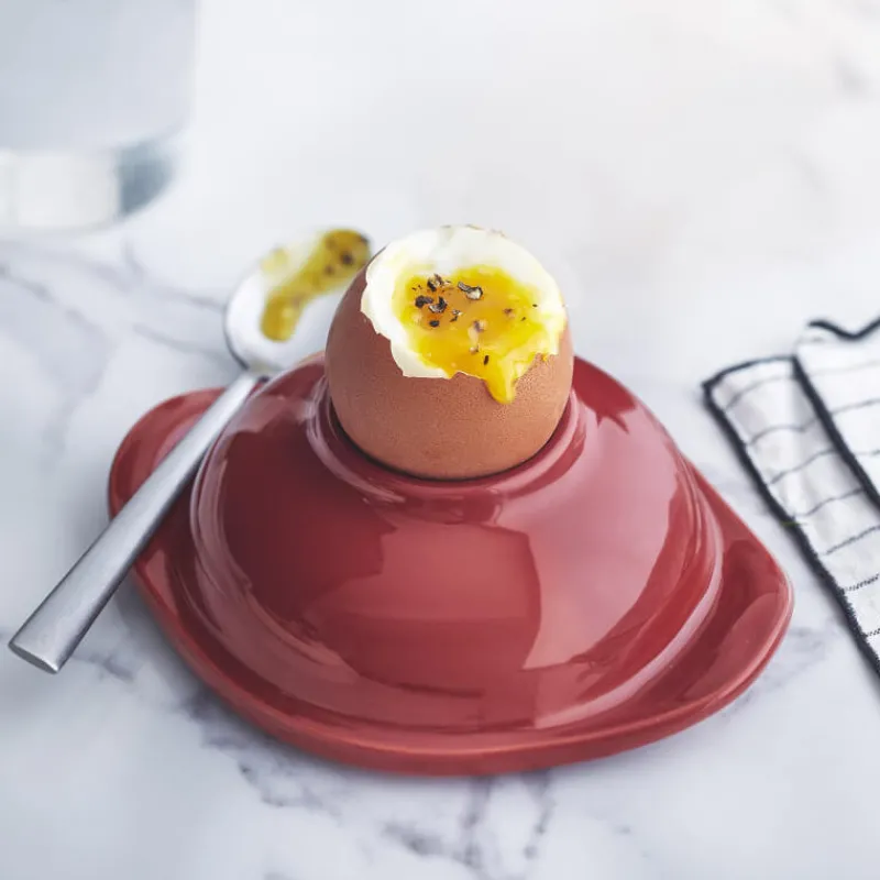 EMILE HENRY Servir, Présenter|Plat De Cuisson|Mini Cocotte Coquetier en Céramique Ø 14 cm Grand Cru