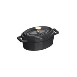 STAUB Cocotte En Fonte|Mini Cocotte ovale 11 cm fonte Noir