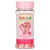 FUNCAKES Décoration Comestible|Mini Coeurs en sucre Rose/Rouge/Blanc 60g