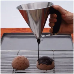 DE BUYER Entonnoir À Piston|Mini Entonnoir à Piston Inox Fushia KWIK