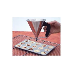 DE BUYER Entonnoir À Piston|Mini Entonnoir à Piston Inox Noir KWIK