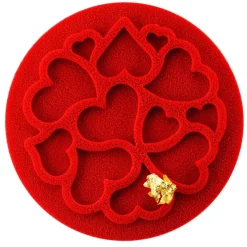 SILIKOMART Moule Silicone|Moules À Gâteaux|Mini Moule Silicone Coeur ⌀ 6 x H 0,2 cm (x6)