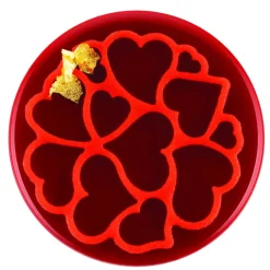 SILIKOMART Moule Silicone|Moules À Gâteaux|Mini Moule Silicone Coeur ⌀ 6 x H 0,2 cm (x6)