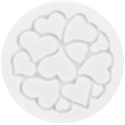 SILIKOMART Moule Silicone|Moules À Gâteaux|Mini Moule Silicone Coeur ⌀ 6 x H 0,2 cm (x6)