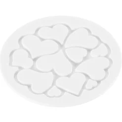 SILIKOMART Moule Silicone|Moules À Gâteaux|Mini Moule Silicone Coeur ⌀ 6 x H 0,2 cm (x6)