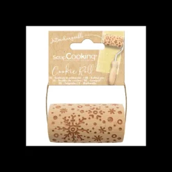 SCRAPCOOKING Ustensiles Pâtisserie|Mini Rouleau à Pâtisserie Empreinte Flocon 7 cm
