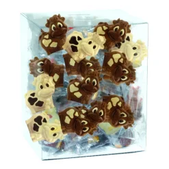 ABTEY Confiserie|Mini Vaches Décorées Chocolat Lait et Blanc 10g x45