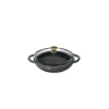 CHASSEUR Woks|Mini Wok en Fonte 18 cm Caviar