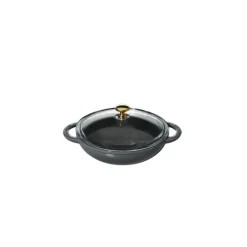 CHASSEUR Woks|Mini Wok en Fonte 18 cm Caviar