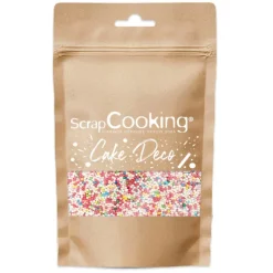 SCRAPCOOKING Décoration Comestible|Mini-Billes en Sucre Multicolores 80 g