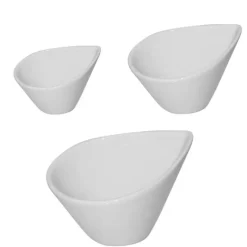 CUISINEADDICT Servir, Présenter|Mise en Bouche Porcelaine Goutte d'Eau 25 cl