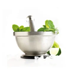 MASTRAD Pilon Et Casse-noix|Mortier et Pilon en inox