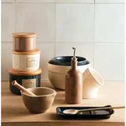 EMILE HENRY Pilon Et Casse-noix|Mortier Pilon Céramique Fusain Ø 14 cm