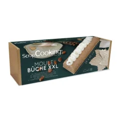 SCRAPCOOKING Moules À Gâteaux|Moule à Bûche de Noël XXL Inox 45 cm