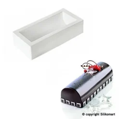 SILIKOMART Moule Silicone|Moule à bûche silicone 25 cm Professional
