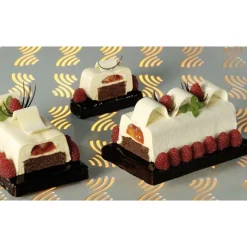 MATFER Moules À Gâteaux|Moule 2 Bûches Trapèze Thermoformé (x10)