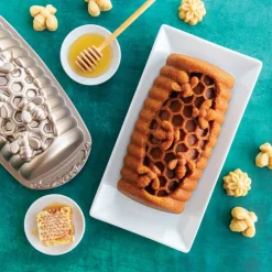 NORDIC WARE Moule Anti-adhésif|Moules À Gâteaux|Moule à Cake Abeilles Toffee