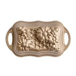 NORDIC WARE Moule Anti-adhésif|Moules À Gâteaux|Moule à Cake Fleurs et Abeilles Toffee