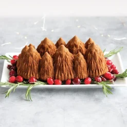 NORDIC WARE Moule Anti-adhésif|Moules À Gâteaux|Moule à Cake Forêt de Sapins Silver