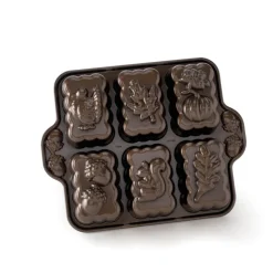NORDIC WARE Moule Anti-adhésif|Moules À Gâteaux|Moule à Cakes Automne Assortis (x6) Bronze