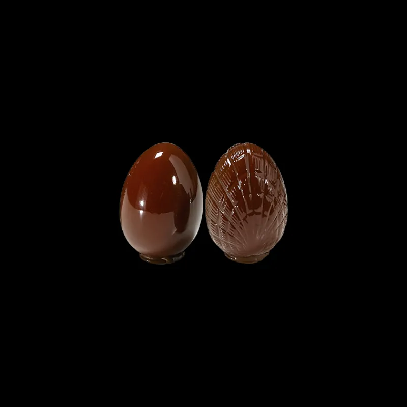 BARRY Moules À Chocolat|Moule à Chocolat Oeuf 150mm lisse et strié (x2)