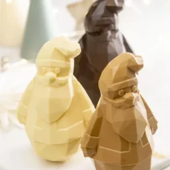 BARRY Moules À Chocolat|Moule à Chocolat Père Noël Origami 15 cm