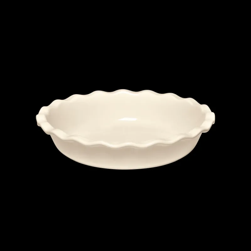 EMILE HENRY Plat De Cuisson|Moules À Gâteaux|Moule à Clafoutis en Céramique Ø 26 cm Argile