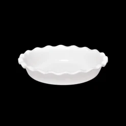 EMILE HENRY Plat De Cuisson|Moules À Gâteaux|Moule à Clafoutis en Céramique Ø 26 cm Farine