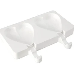 SILIKOMART Moule Silicone|Moule à Glace Silicone 2 Mini Coeur avec bâtonnets