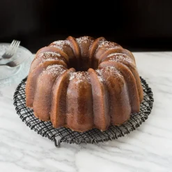 NORDIC WARE Moule Anti-adhésif|Moules À Gâteaux|Moule à Gâteau Bundt Anniversaire Gold 2,5 L