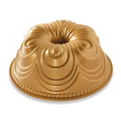 NORDIC WARE Moule Anti-adhésif|Moules À Gâteaux|Moule à Gâteau Bundt Chiffon Royal Gold